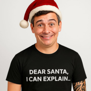 Dear Santa, I Can Explain... - Black Tee
